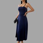 Robe Midi Swing Avec Silhouette Fluide Pour Femme | Idéal Pour Usage Quotidien Et Événements