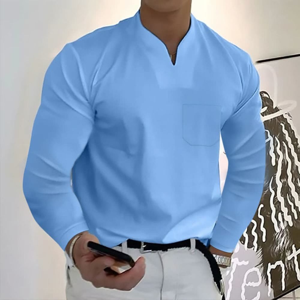 Chemise à Manches Longues avec Fermeture Boutonnée pour Homme | Idéal pour le Bureau et le Quotidien