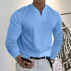 Chemise à Manches Longues avec Fermeture Boutonnée pour Homme | Idéal pour le Bureau et le Quotidien