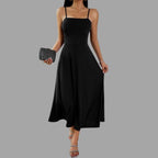 Robe Midi Swing Avec Silhouette Fluide Pour Femme | Idéal Pour Usage Quotidien Et Événements