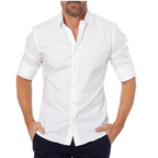 Chemise À Col Boutonné Avec Coupe Ajustée Pour Hommes | Idéal Pour Un Usage Quotidien
