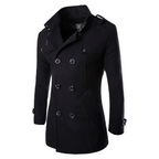 Manteau Long avec Coupe Classique pour Homme | Idéal pour la Mi‑Saison et l’Hiver