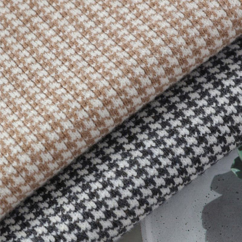 Pull avec Motif Pied-de-Poule et Manches Contrastées pour Adulte | Idéal pour l’Automne et l’Hiv