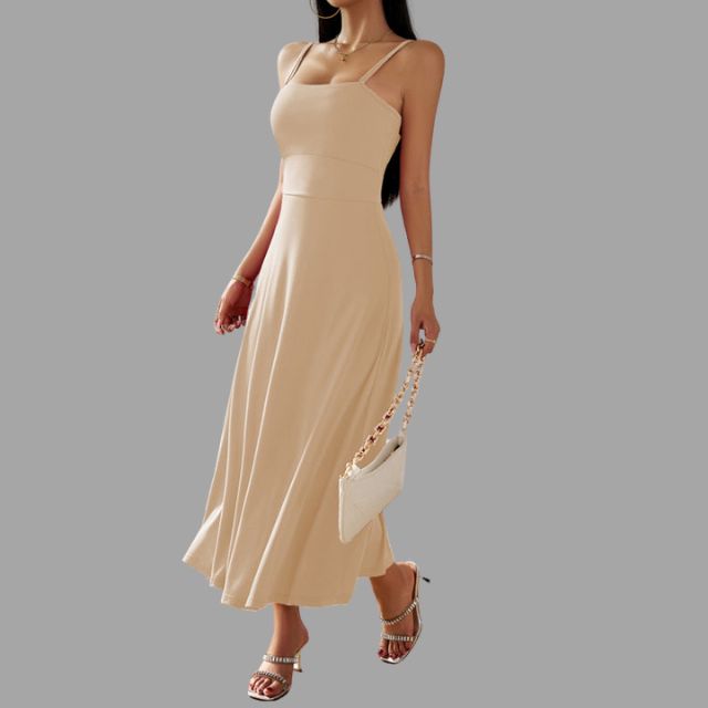 Robe Midi Swing À Coupe Fluide Pour Femme | Idéale Pour Occasions Quotidiennes Et Semi-Formelles