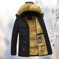 Parka d’Hiver avec Capuche Ajustable et Col en Fausse Fourrure pour Homme | Idéale pour les Activités Hivernales