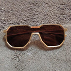Lunettes De Soleil Pour Hommes Avec Monture Angulaire | Utilisation Quotidienne Et Extérieure