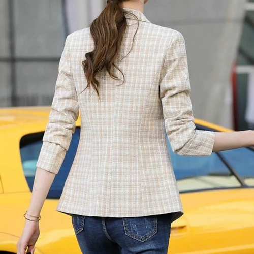 Blazer À Manches Longues Avec Coupe Droite Pour Femme | Idéal Pour Le Travail Et L’Usage Quotidien