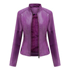Veste Courte À Col Et Fermeture Zippée pour Femme | Idéale pour Mi-Saison