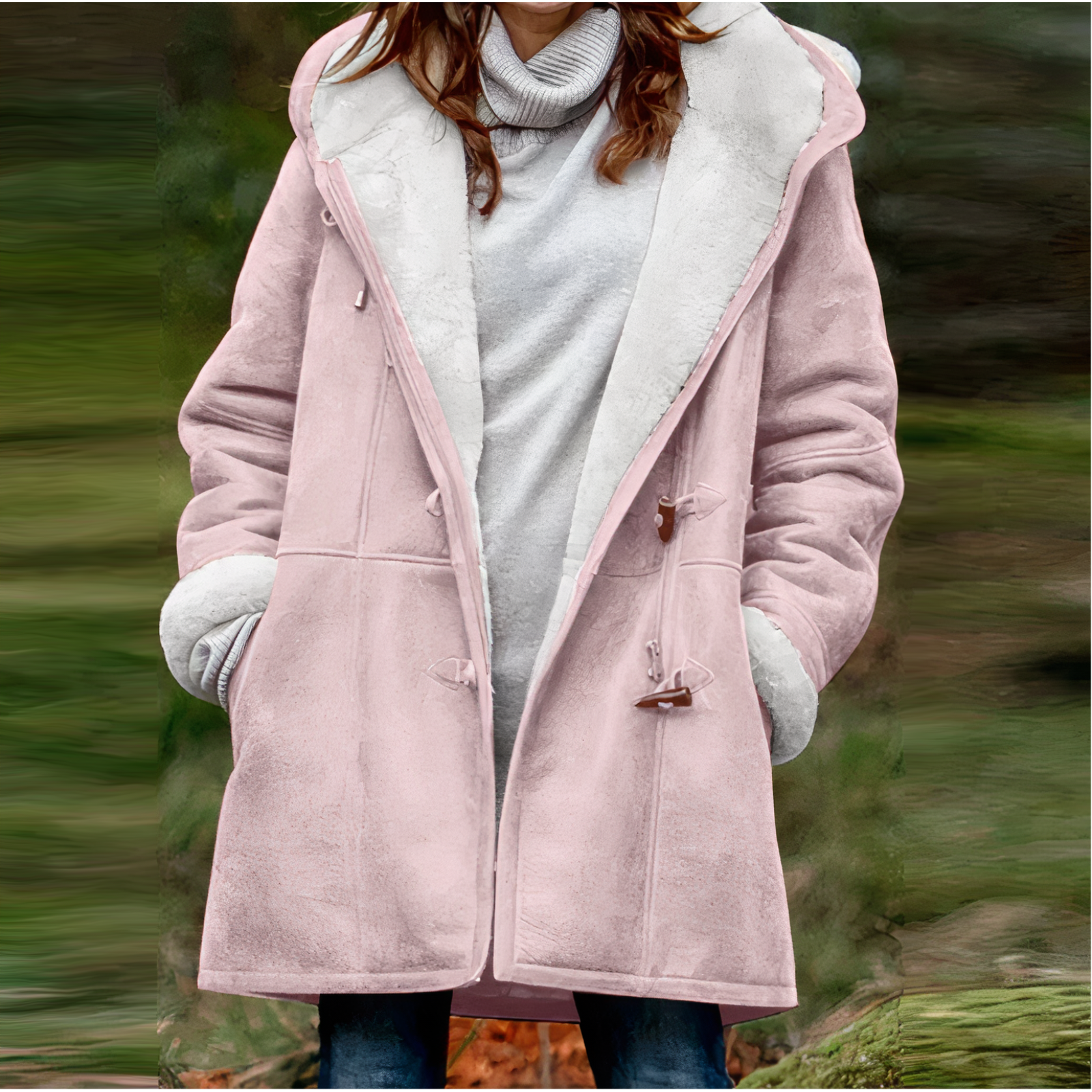 Manteau d’Hiver avec Finition Structurée pour Femme | Idéal pour la Saison Froide