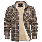 Veste à Carreaux avec Doublure Intérieure et Poches pour Hommes | Idéale pour Automne et Hiver