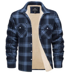 Veste à Carreaux avec Doublure Intérieure et Poches pour Hommes | Idéale pour Automne et Hiver