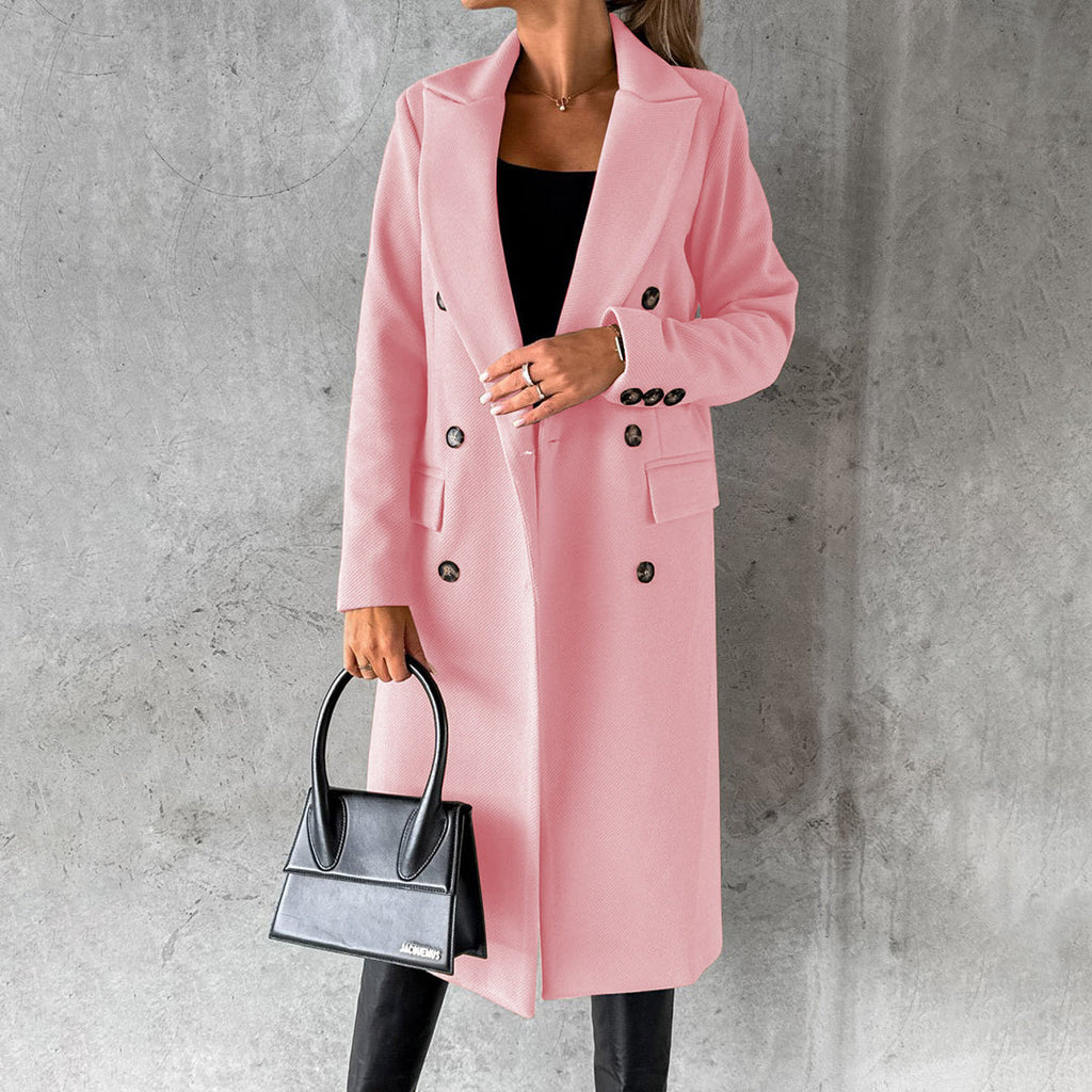 Manteau Long à Col Classique pour Femme | Idéal pour l’Hiver