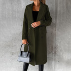 Manteau Long à Col Classique pour Femme | Idéal pour l’Hiver