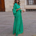 Robe Longue à Imprimé Graphique pour Femme | Idéale pour les Soirées d'Été