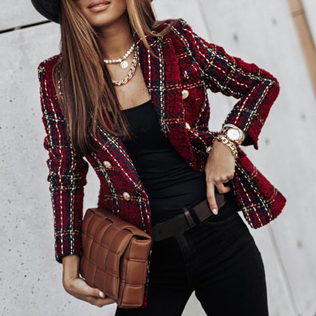 Blazer à Coupe Cintrée Avec Fermeture à Un Bouton Pour Femme | Idéal Pour le Bureau