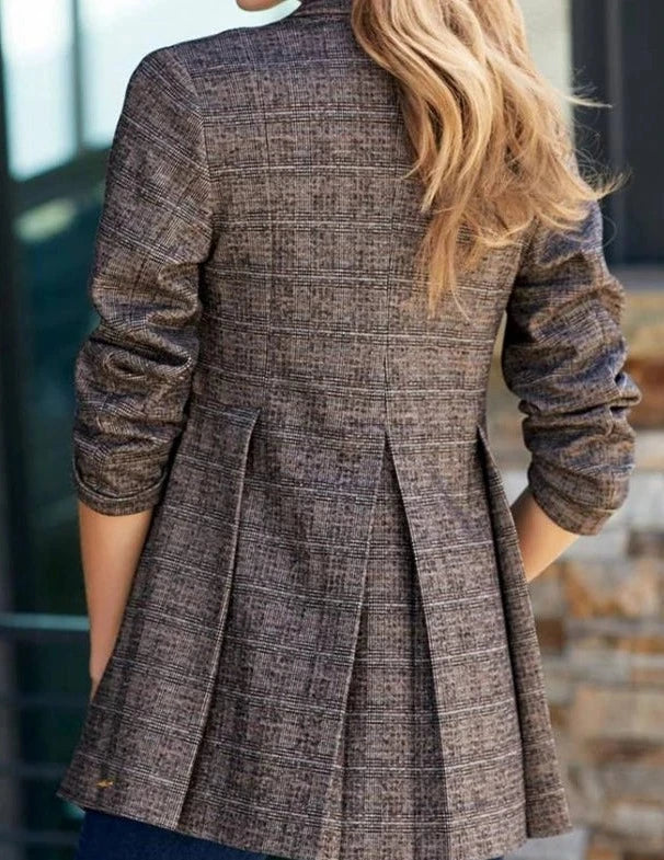 Blazer Vintage à Coupe Structurée pour Femme | Idéal pour Occasions Formelles et Quotidiennes