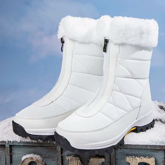 Bottes d’Hiver avec Fermeture Zippée pour Adultes | Idéal pour Déplacements Longs