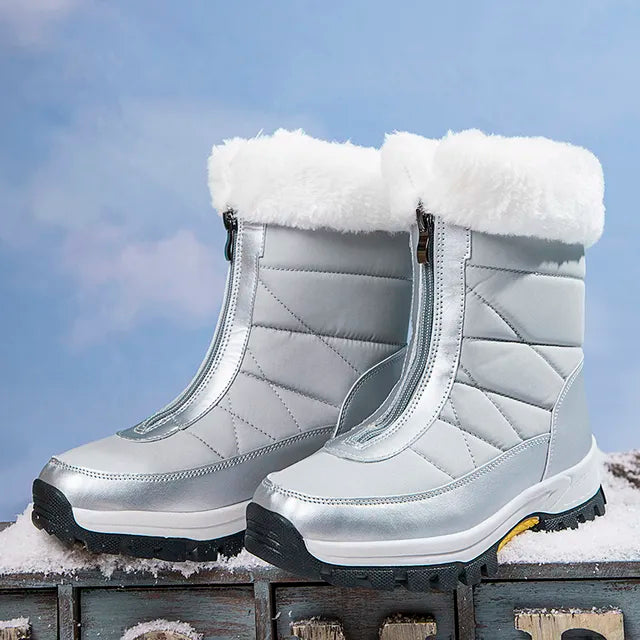 Bottes d’Hiver avec Fermeture Zippée pour Adultes | Idéal pour Déplacements Longs