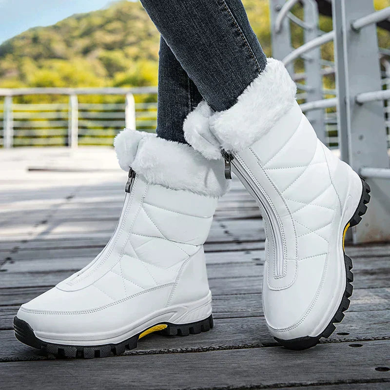 Bottes d’Hiver avec Fermeture Zippée pour Adultes | Idéal pour Déplacements Longs
