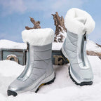 Bottes d’Hiver avec Fermeture Zippée pour Adultes | Idéal pour Déplacements Longs