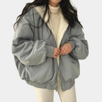 Veste Courte avec Capuche et Doublure pour Femme | Idéale pour l’Hiver