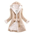 Manteau D’Hiver avec Capuche Et Doublure Intégrée pour Femme | Idéal pour La Saison Froide