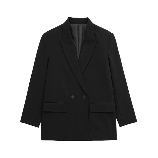 Blazer Oversize Structuré à Revers Classiques pour Femme | Idéal pour le Travail et le Quotidien