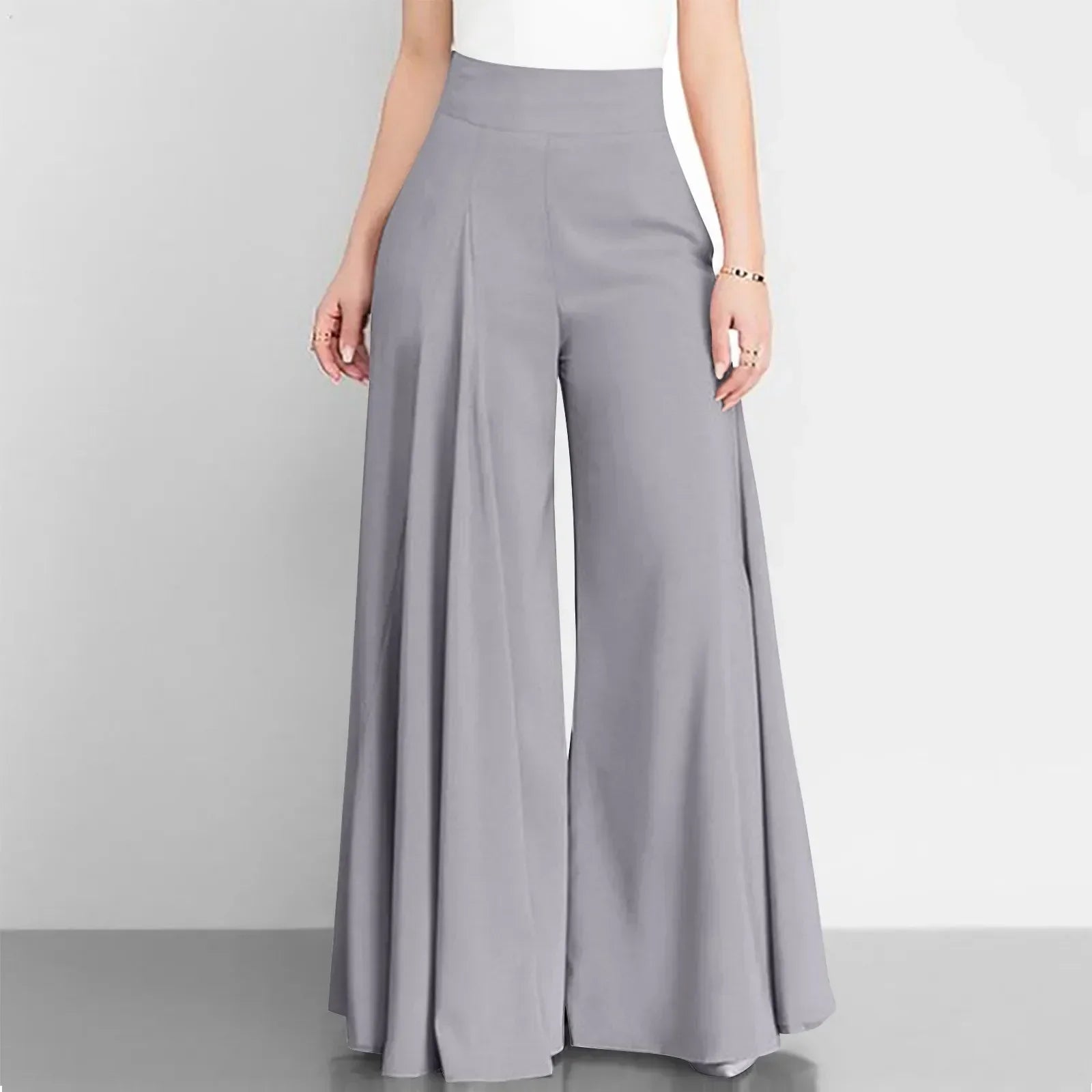 Pantalon Large Avec Taille Élastique Pour Femmes | Idéal Pour Usage Quotidien