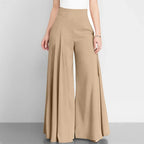 Pantalon Large Avec Taille Élastique Pour Femmes | Idéal Pour Usage Quotidien