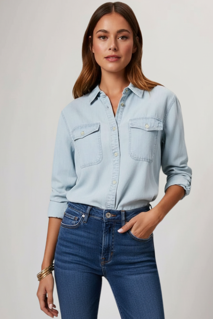 Chemise Boutonnée À Manches Longues Pour Femme | Idéal Pour Les Journées D’Été Et Les Sorties Décontractées