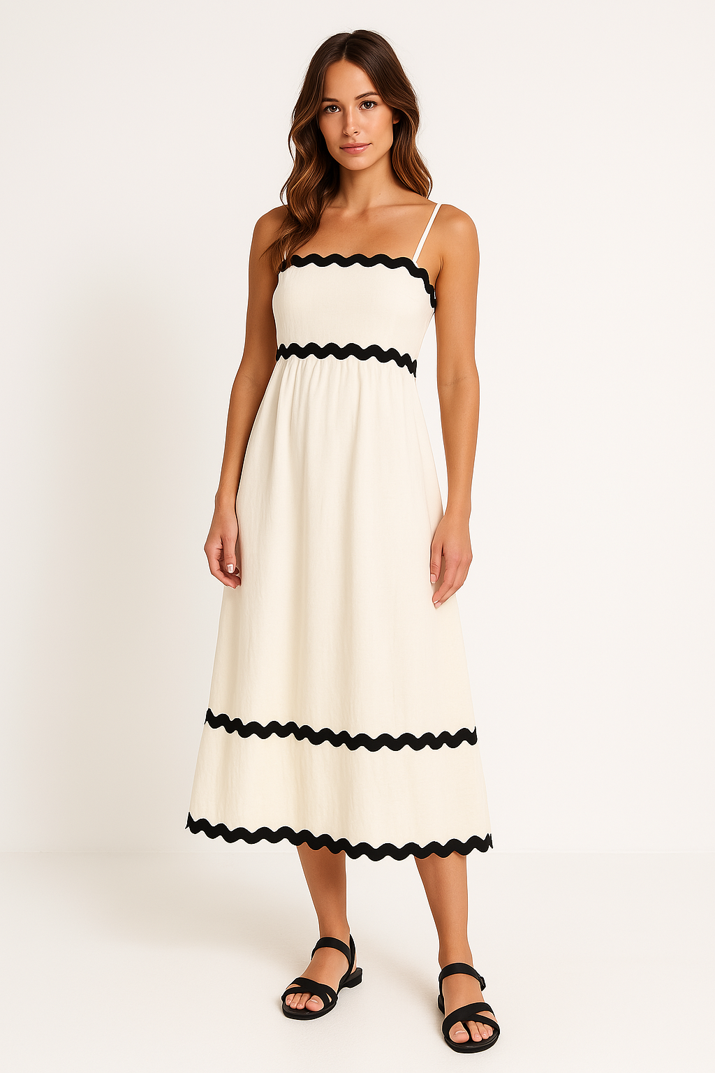 Robe Maxi Ligne A Avec Bretelles Fines Pour Femme | Idéale Pour L'Été