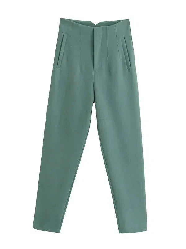 Pantalon Droit à Taille Standard pour Femme | Idéal pour le Quotidien et le Bureau