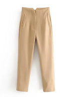 Pantalon Droit à Taille Standard pour Femme | Idéal pour le Quotidien et le Bureau