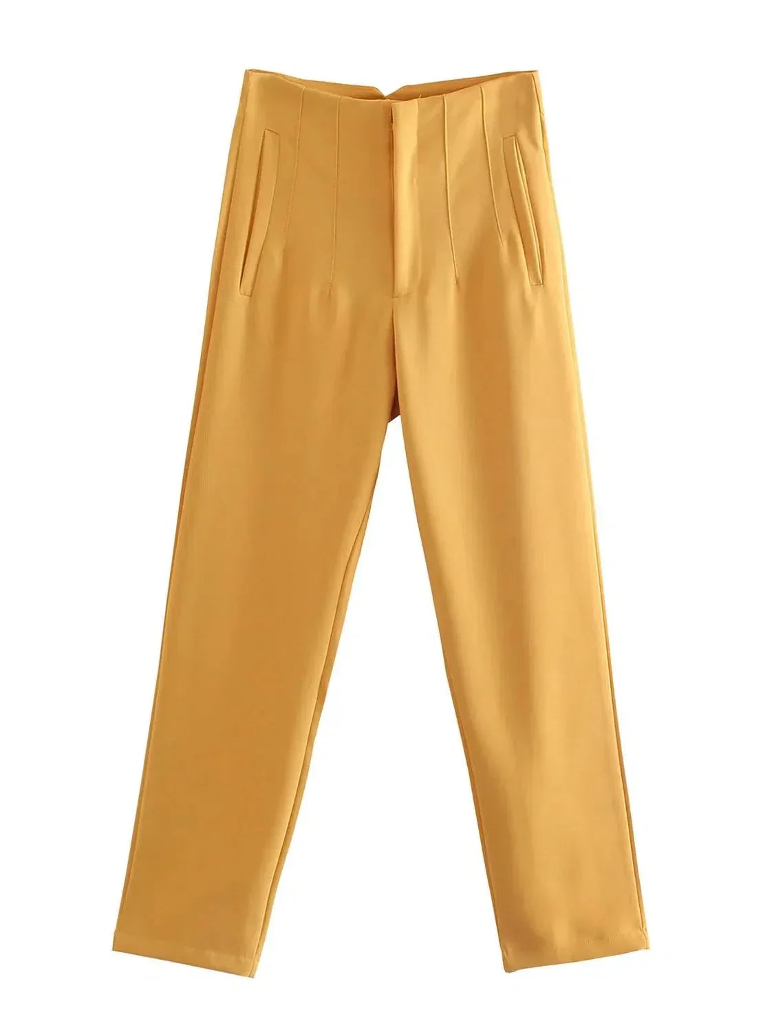 Pantalon Droit à Taille Standard pour Femme | Idéal pour le Quotidien et le Bureau