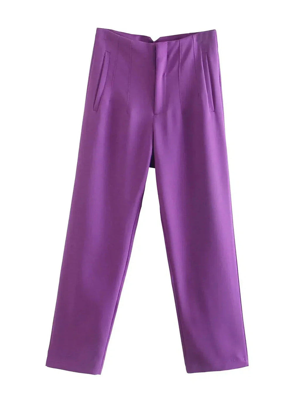 Pantalon Droit à Taille Standard pour Femme | Idéal pour le Quotidien et le Bureau
