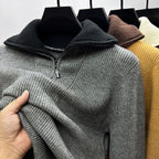Pull à Col Montant avec Fermeture Demi-Zip pour Adulte | Idéal pour l’Automne et l’Hiver
