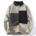Pull à Col avec Blocs de Couleur Contrastés pour Adulte | Idéal pour l’Automne et l’Hiver