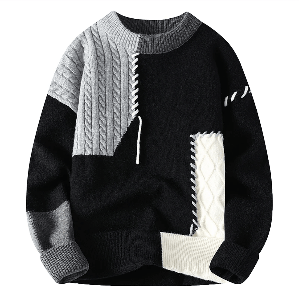 Tricot à Motifs pour Hommes avec Coupe Ajustée | Idéal pour l’Automne et l’Hiver