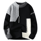Tricot à Motifs pour Hommes avec Coupe Ajustée | Idéal pour l’Automne et l’Hiver