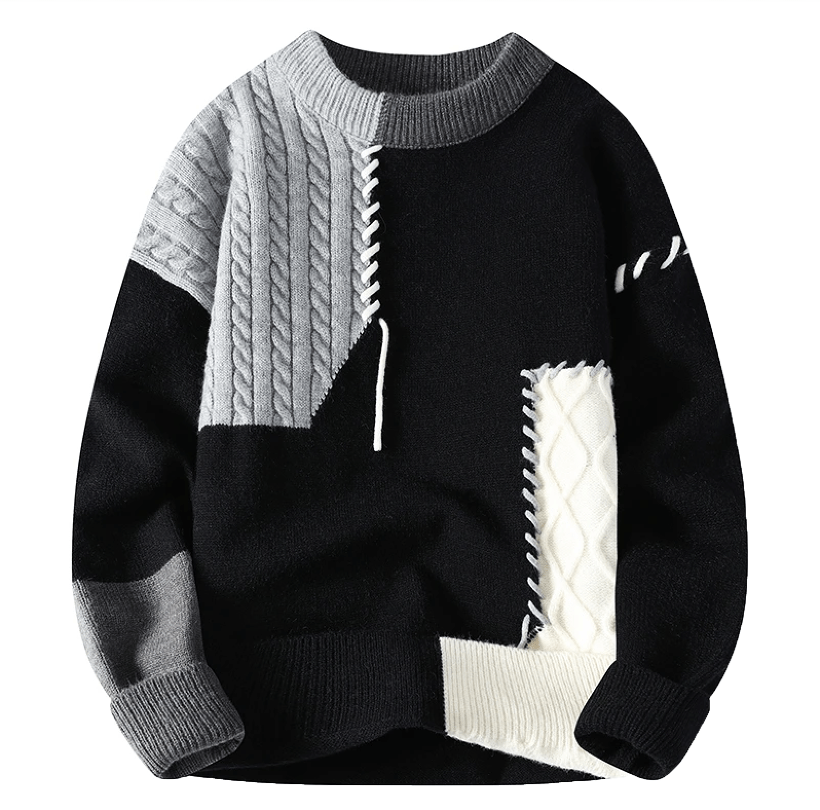 Tricot à Motifs pour Hommes avec Coupe Ajustée | Idéal pour l’Automne et l’Hiver