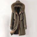 Manteau Long avec Capuche et Taille Ajustable pour Femmes | Idéal pour l’Hiver