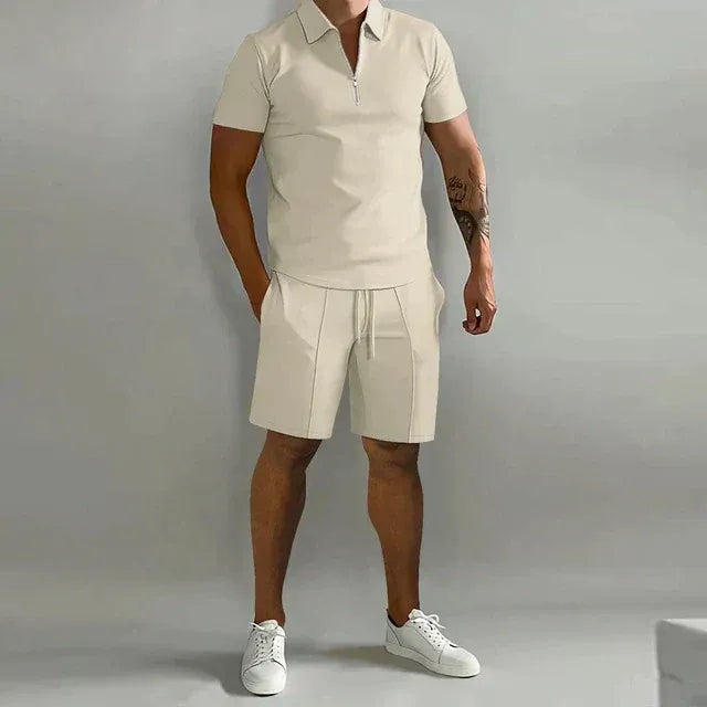 Ensemble Polo et Short Deux Pièces avec Design Coordonné pour Homme | Idéal pour l'Été
