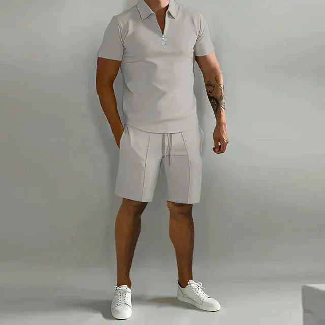 Ensemble Polo et Short Deux Pièces avec Design Coordonné pour Homme | Idéal pour l'Été