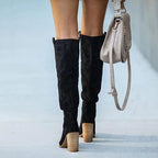Bottes Western Urbaines à Talon Bloc pour Femmes | Idéal pour Usage Quotidien et Saisons Fraîches