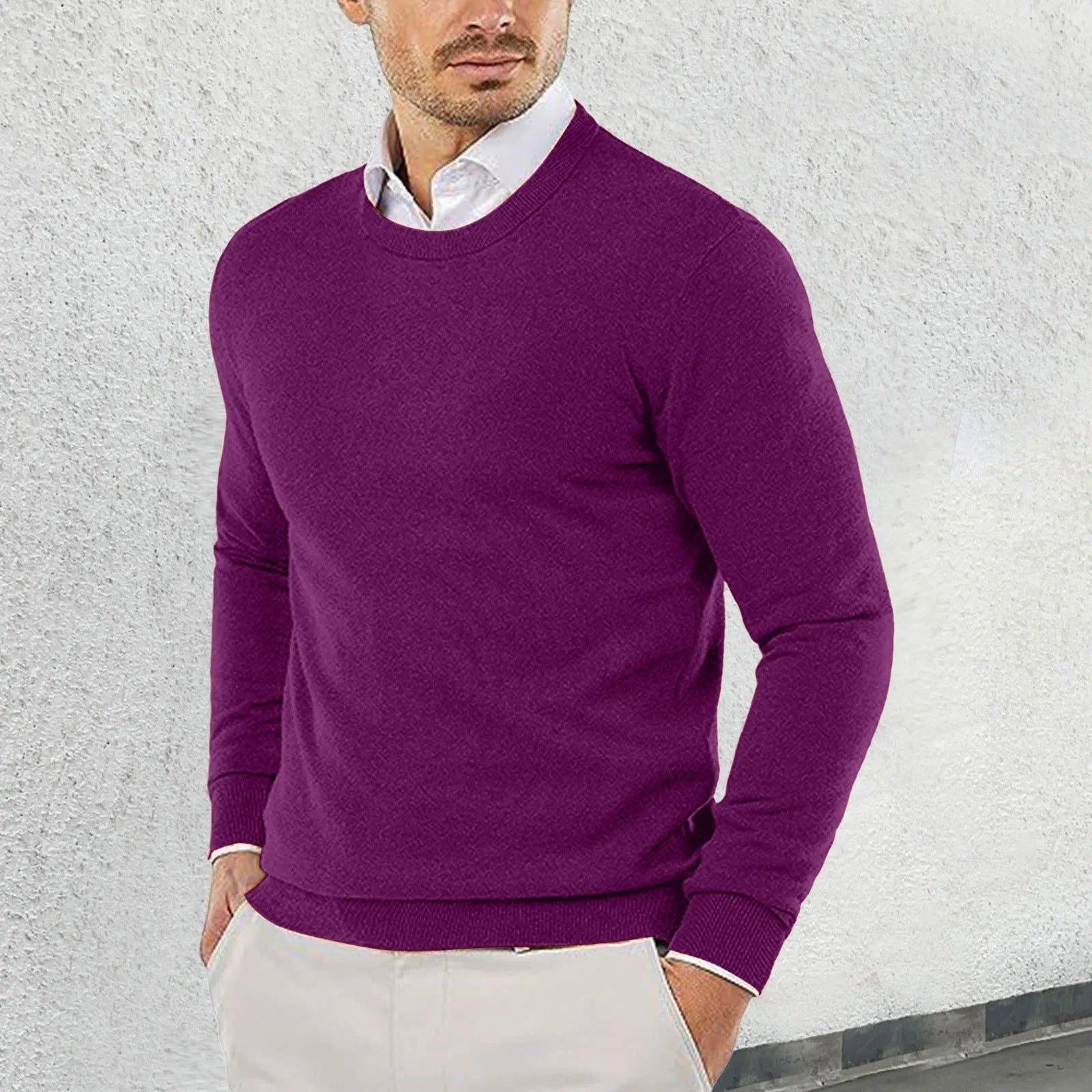Pull À Col Rond Avec Coupe Ajustée Pour Adultes | Idéal Pour Toutes Saisons