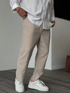 Pantalon Classique À Coupe Ajustée Pour Homme | Idéal Pour Le Quotidien