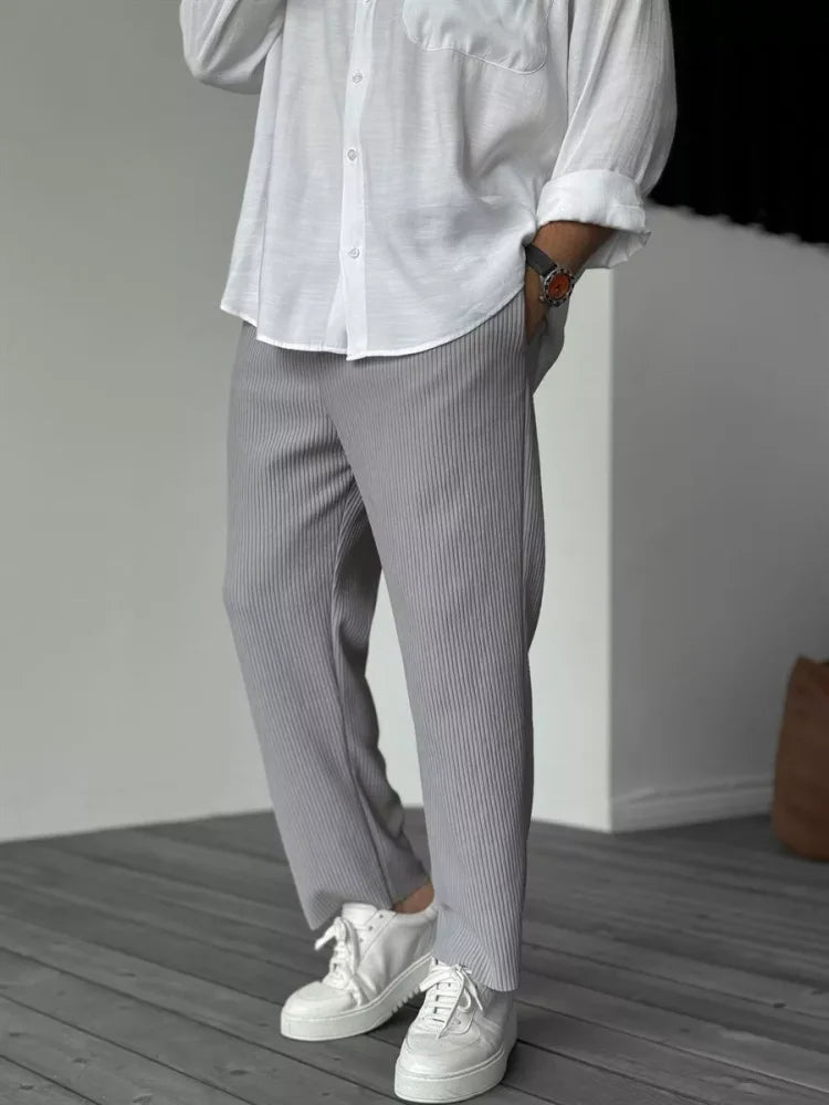 Pantalon Classique À Coupe Ajustée Pour Homme | Idéal Pour Le Quotidien