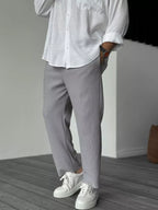 Pantalon Classique À Coupe Ajustée Pour Homme | Idéal Pour Le Quotidien