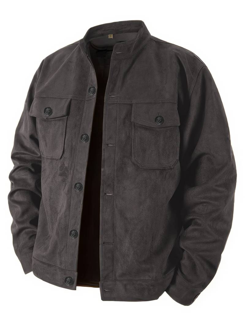 Veste Casual À Manches Longues Avec Poches Fonctionnelles Pour Homme | Idéale Pour Une Utilisation Quotidienne