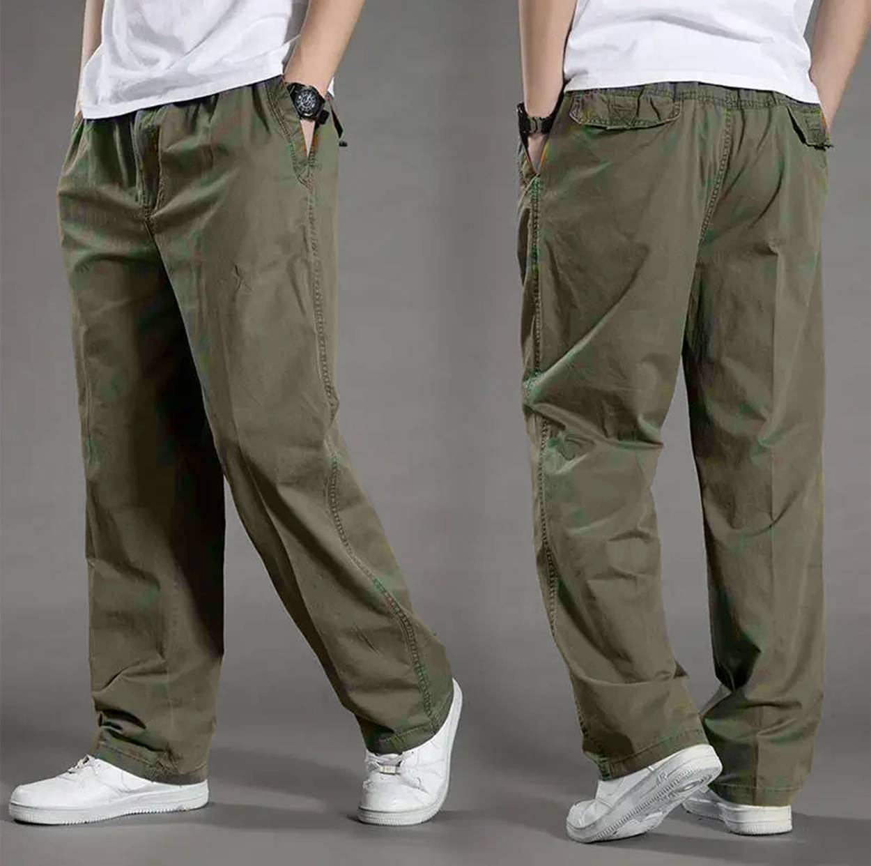 Pantalon Cargo Ample Avec Cordon De Serrage Pour Adultes | Idéal Pour Un Usage Décontracté